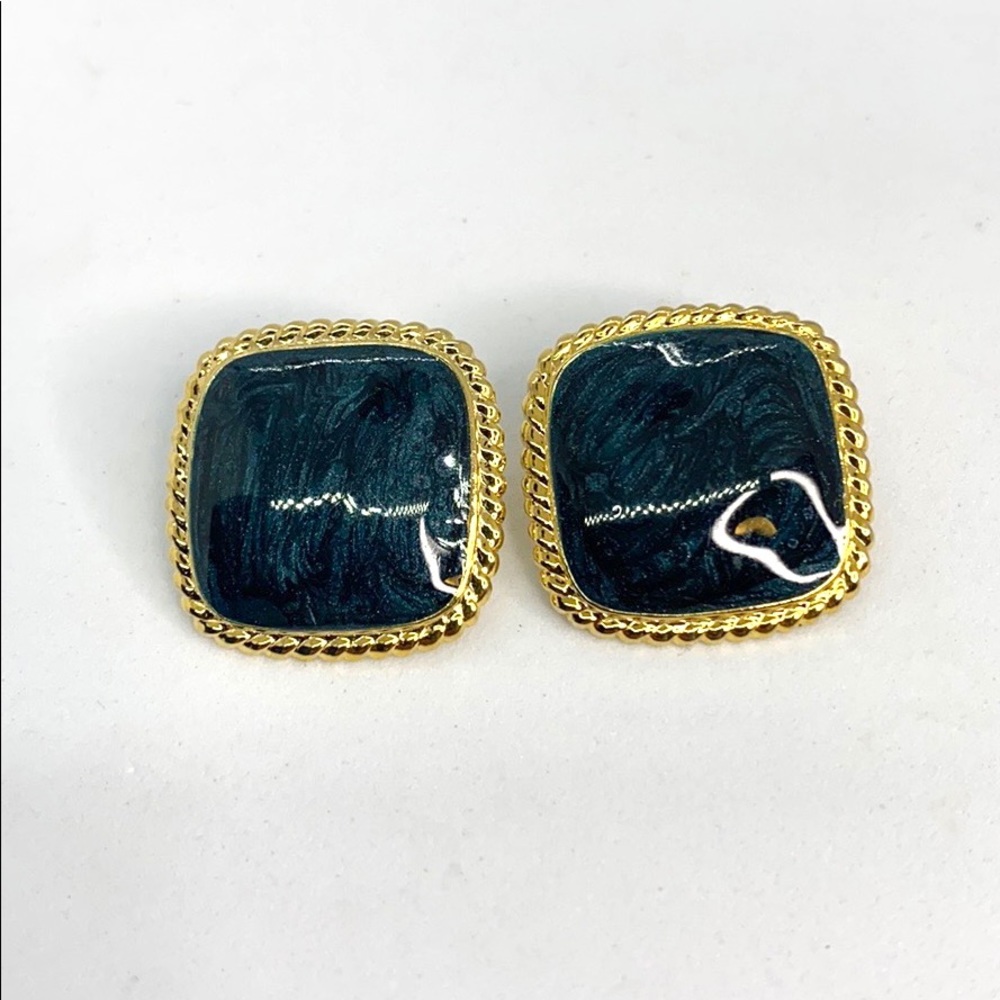 Vintage enamel earrings